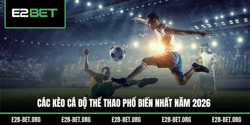 Các kèo cá độ thể thao phổ biến nhất năm 2026