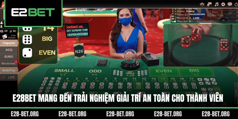 E28bet mang đến trải nghiệm giải trí an toàn cho thành viên