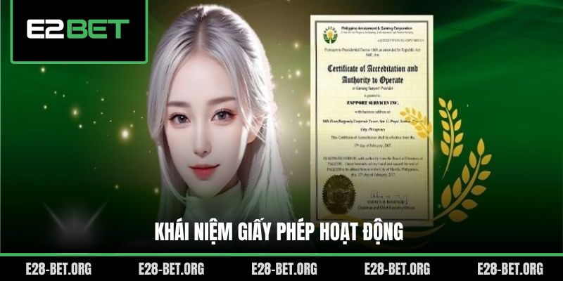 Khái niệm giấy phép hoạt động
