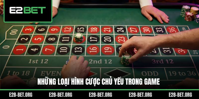 Những loại hình cược chủ yếu trong game