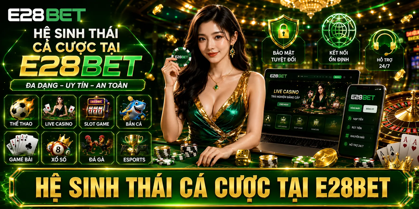 Hệ Sinh Thái Cá Cược Tại E28BET